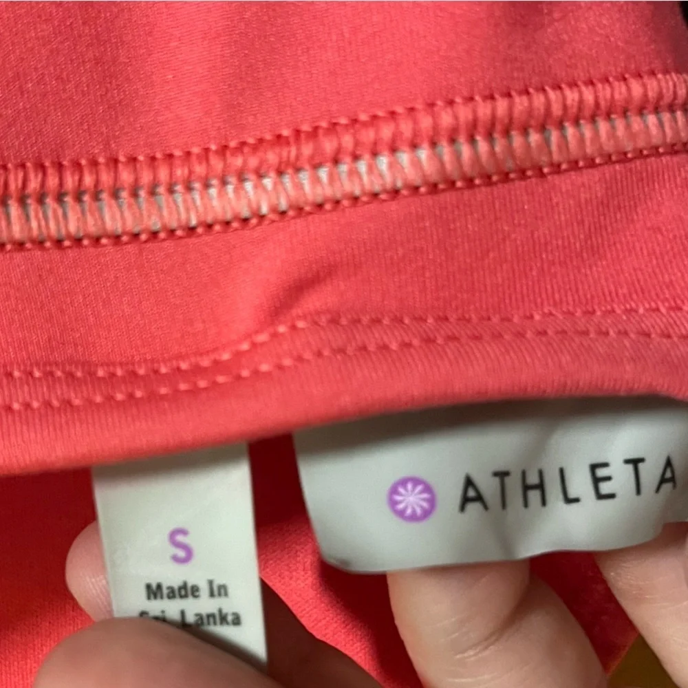 Athleta Horizon Tank Top Size Small Pink Built-In Bra Crisscross Back NWT - Picture 8 of 9